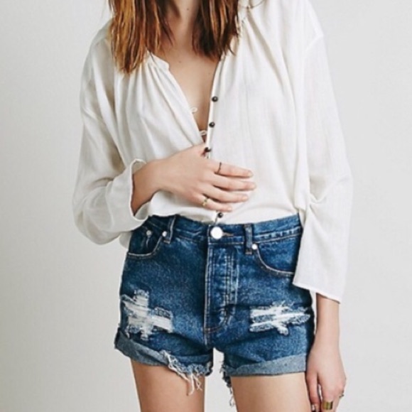 One Teaspoon Pants - One Teaspoon x Free People Outlaws Shorts